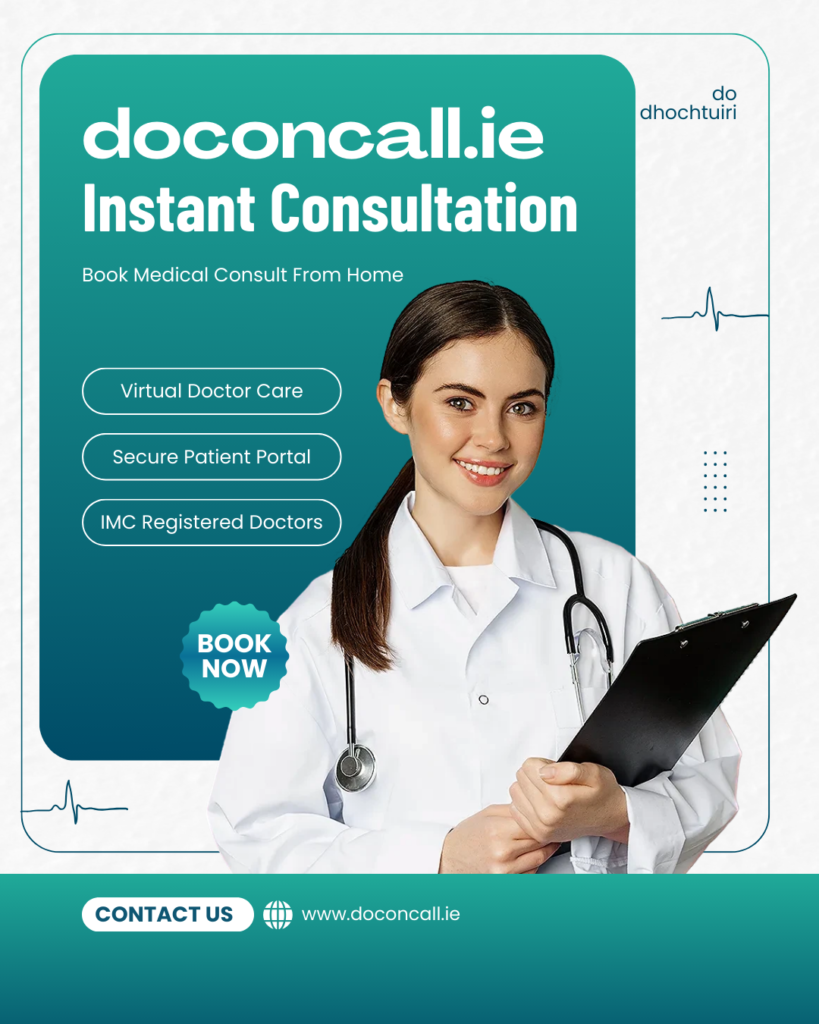 Licensed doctor reviewing and issuing a revised script through an online consultation for patients in Ireland.